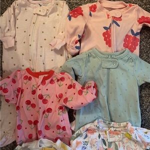 Newborn girl pajamas onesies
